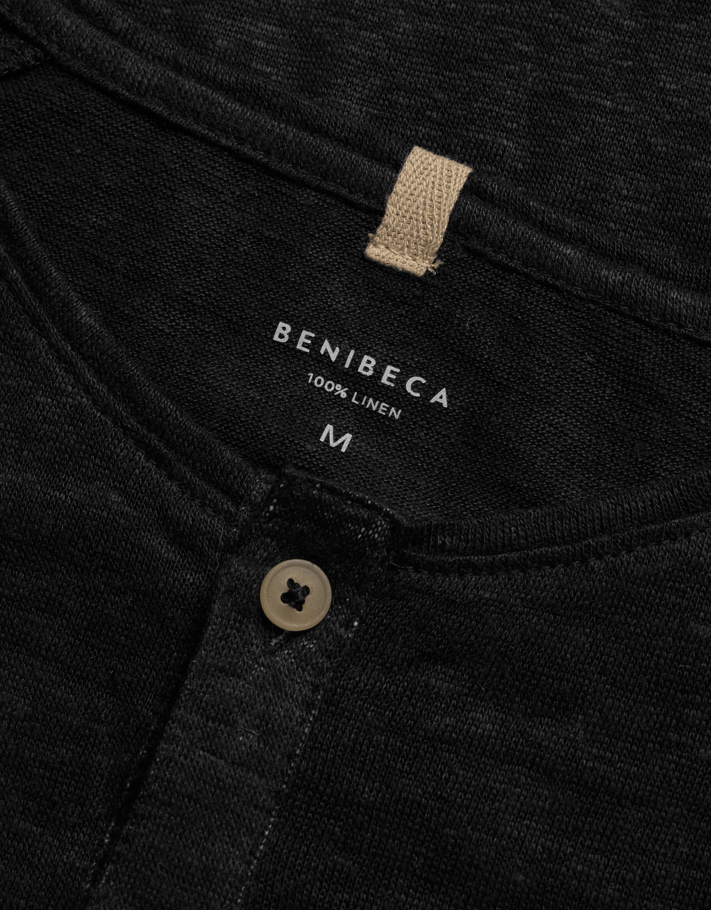 T-SHATI LINEN NERO