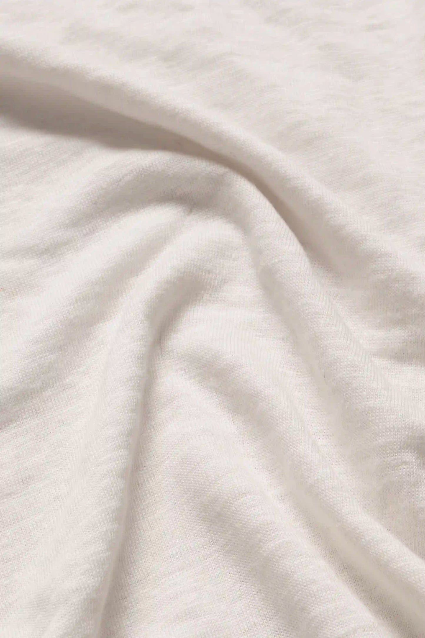 C-NECK LINEN BLANC