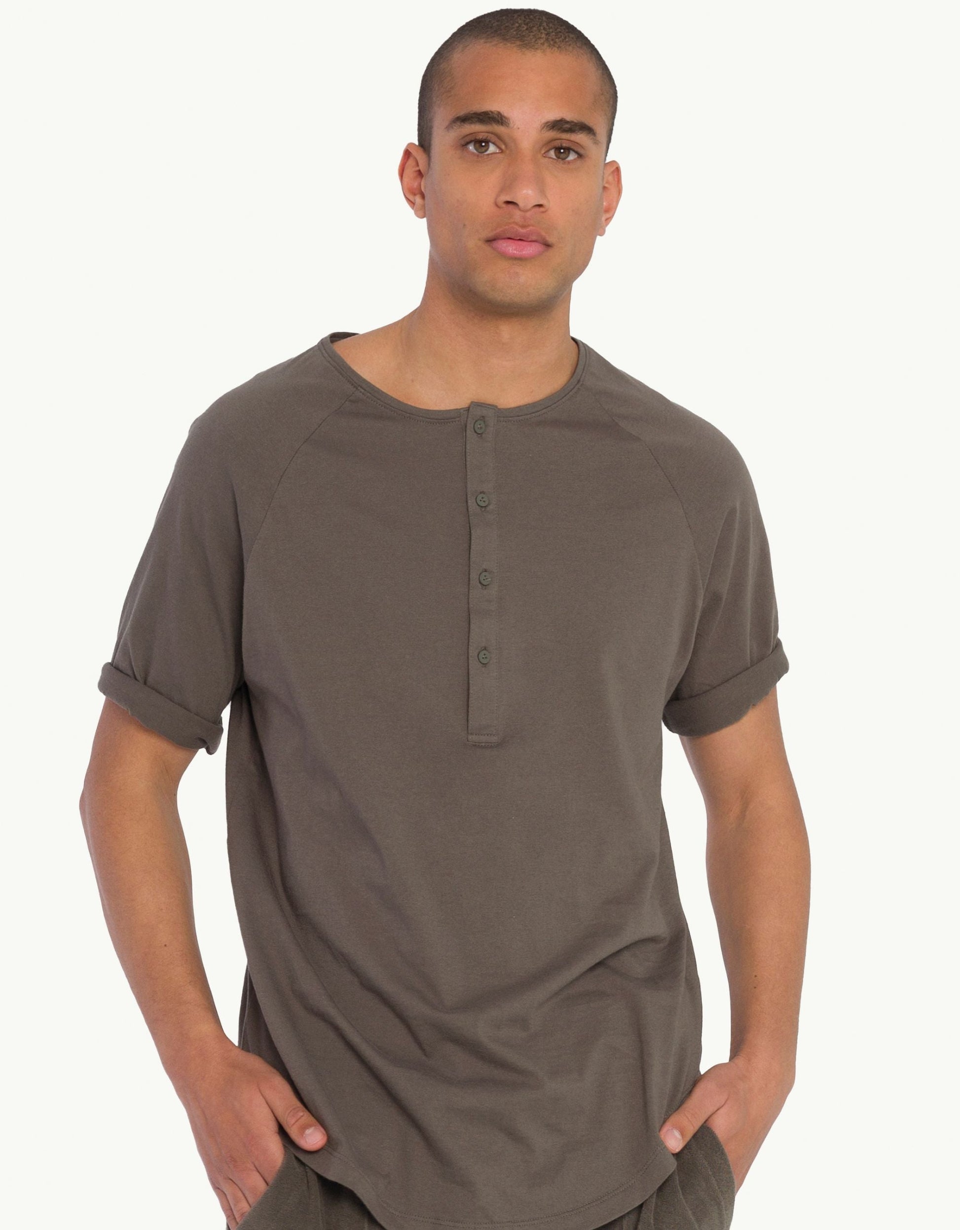 Discover sustainable fashion for men with our Abinibi T-shati. Half-sleeve polo t-shirt in grey color. Crafted for everyday luxury, our tees provide unmatched softness and all-day comfort. Stay cool in our breathable organic cotton tees for men, made from 100% organic cotton to champion sustainability and skin-friendly choices.