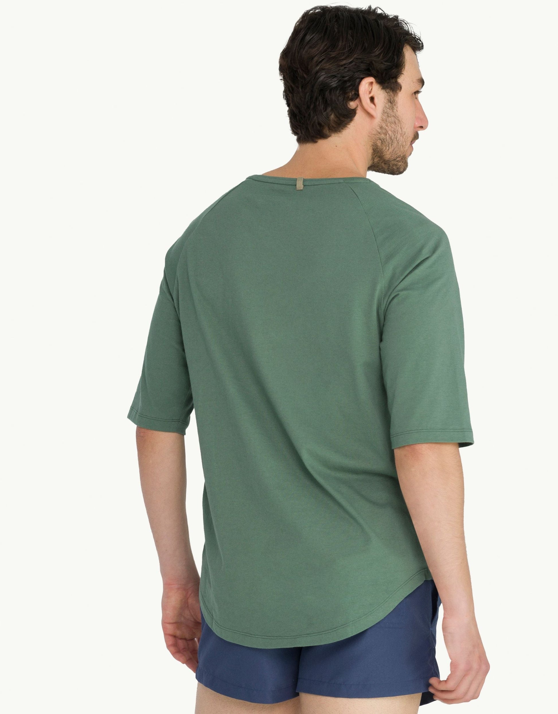 Discover sustainable fashion for men with our Jungle T-shati. Half-sleeve polo t-shirt in green color. Crafted for everyday luxury, our tees provide unmatched softness and all-day comfort. Stay cool in our breathable organic cotton tees for men, made from 100% organic cotton to champion sustainability and skin-friendly choices.