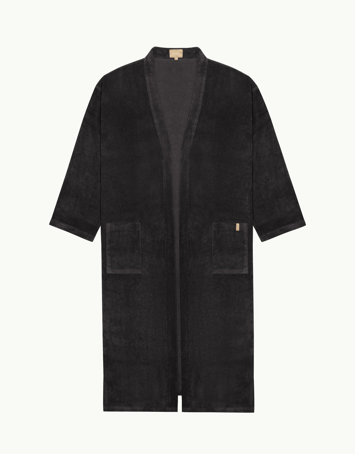 TERRY COVER-UP ROBE NERO
