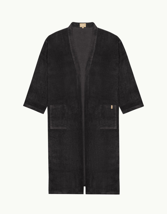TERRY COVER-UP ROBE NERO