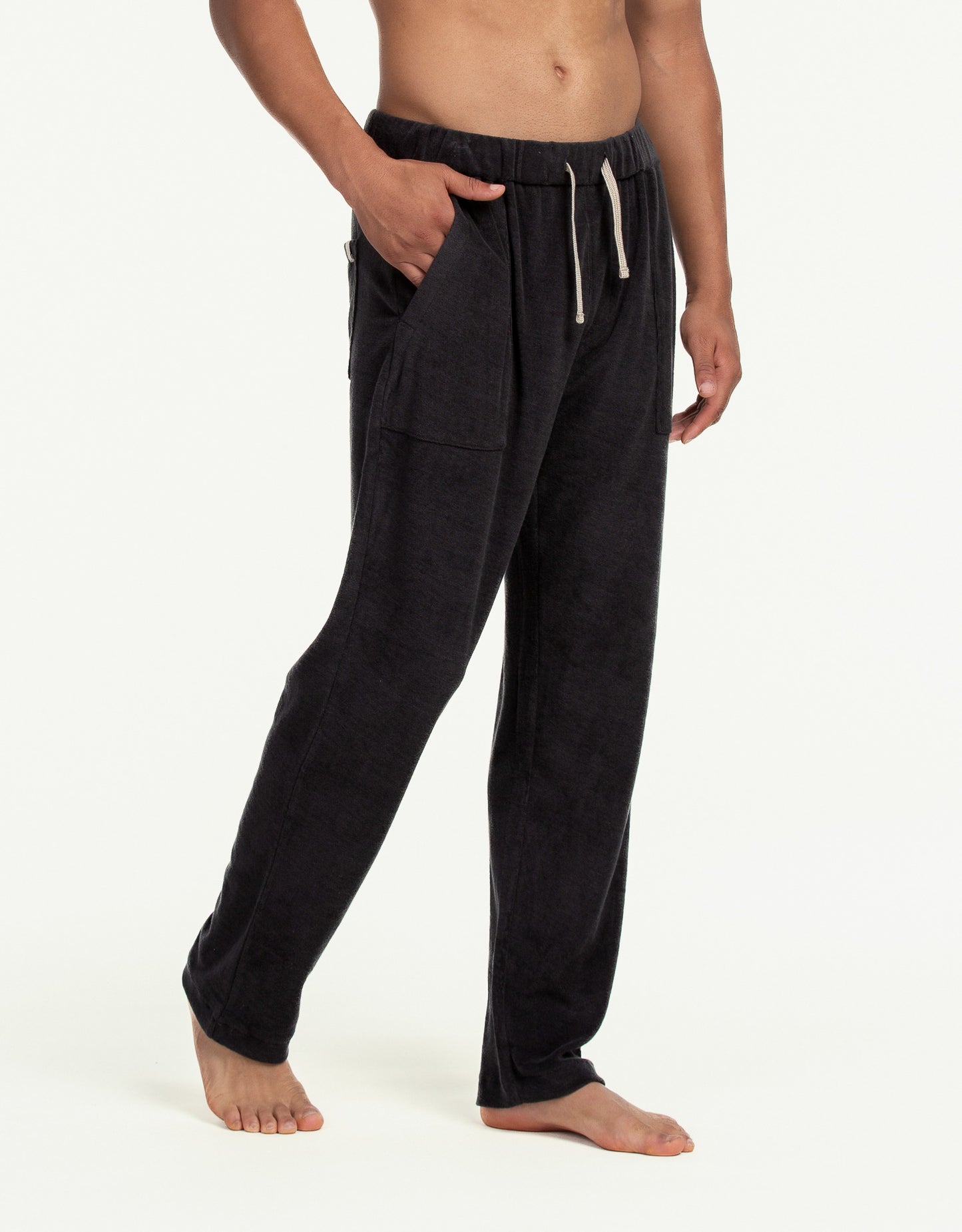 TERRY TOWEL PANTS NEGRO