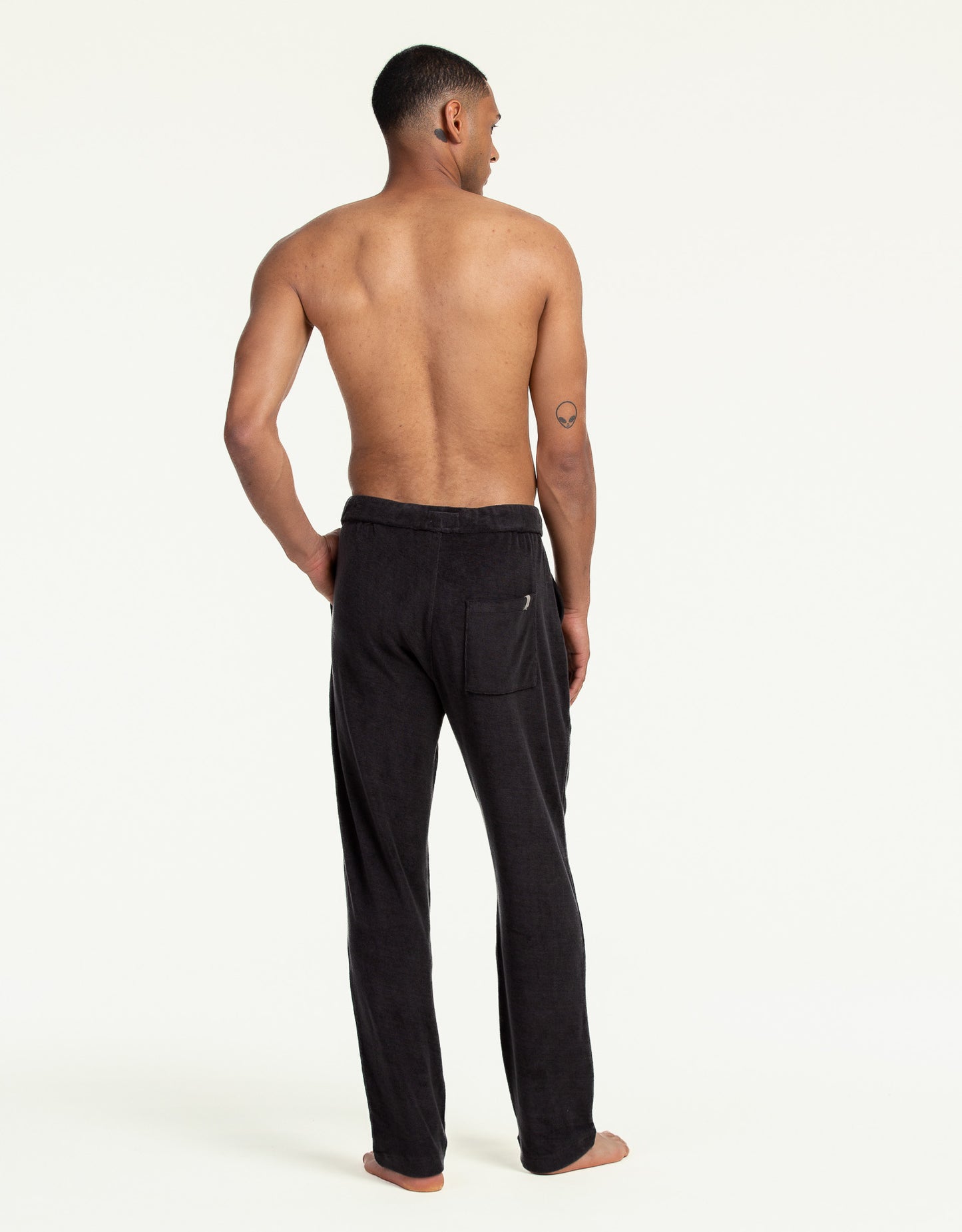 TERRY TOWEL PANTS NEGRO