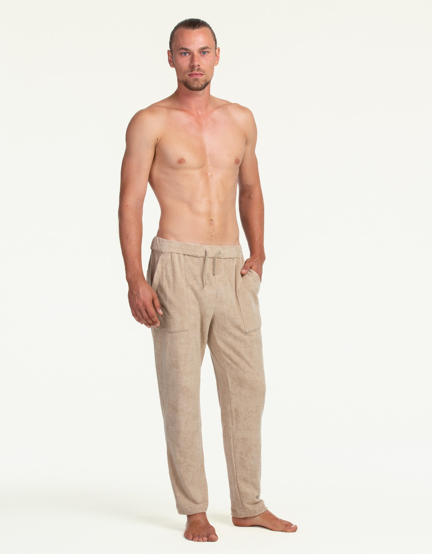 TERRY TOWEL PANTS SAND