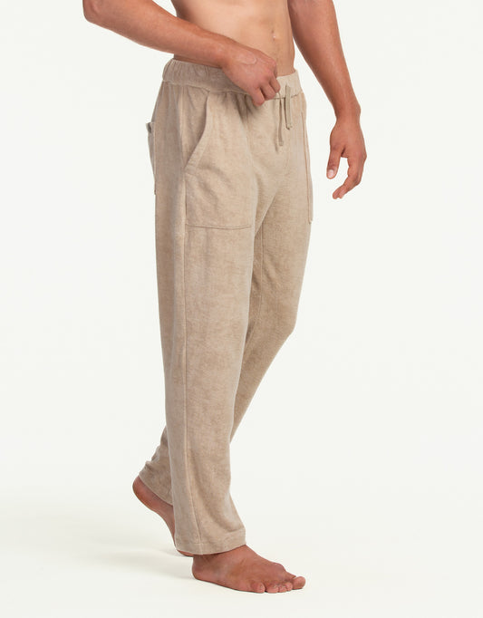 TERRY TOWEL PANTS SAND