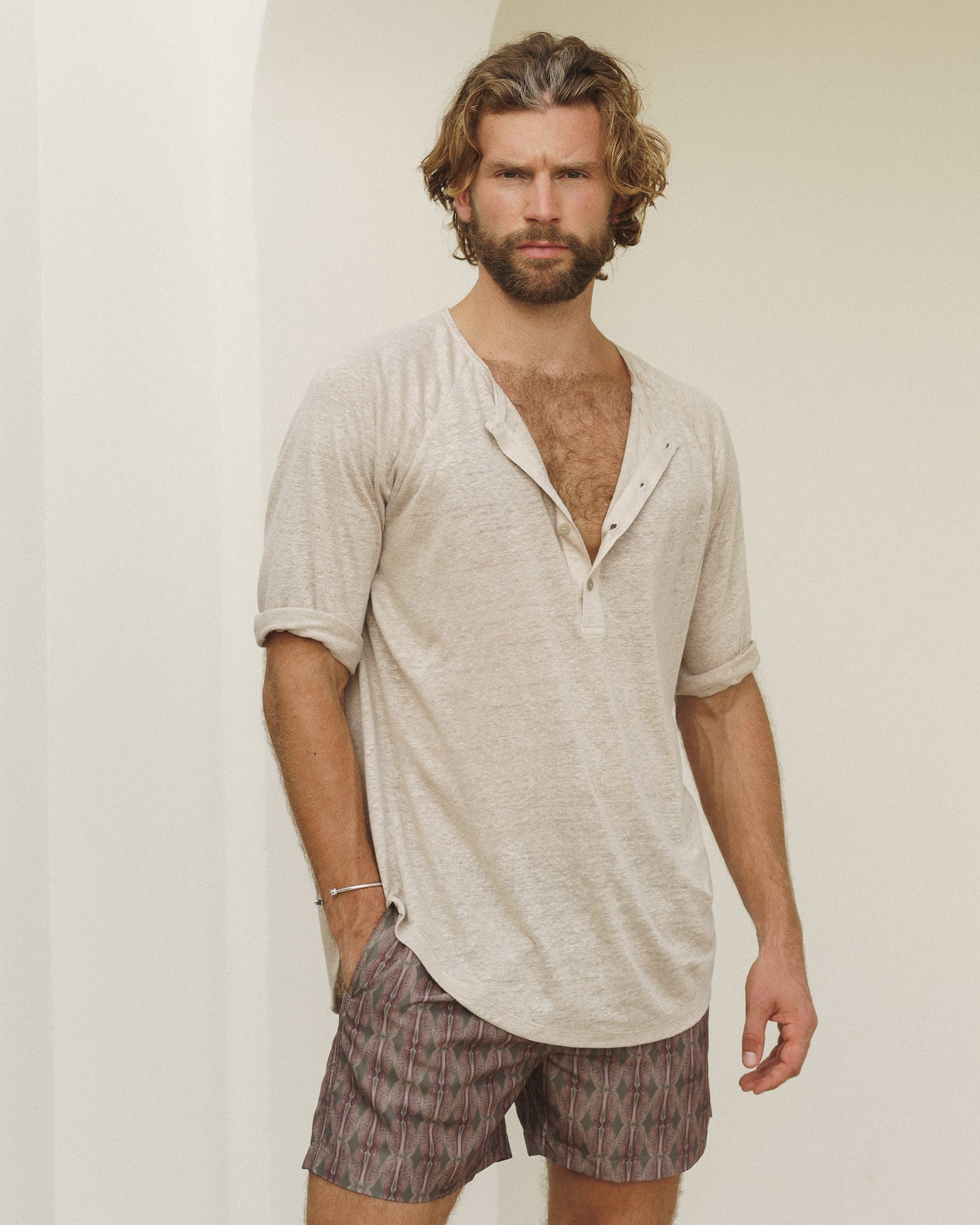 T-SHATI LINEN SAND