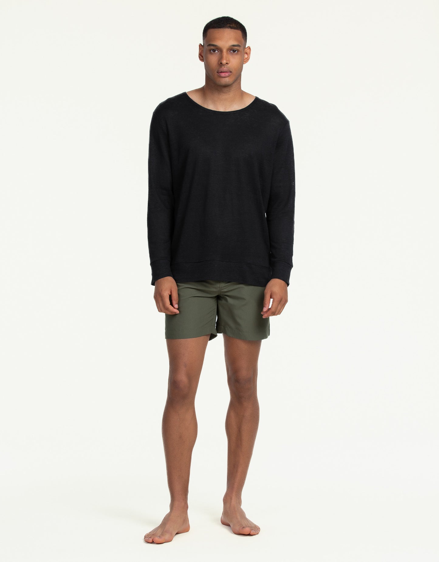 SWEATSHIRT LINEN NEGRO