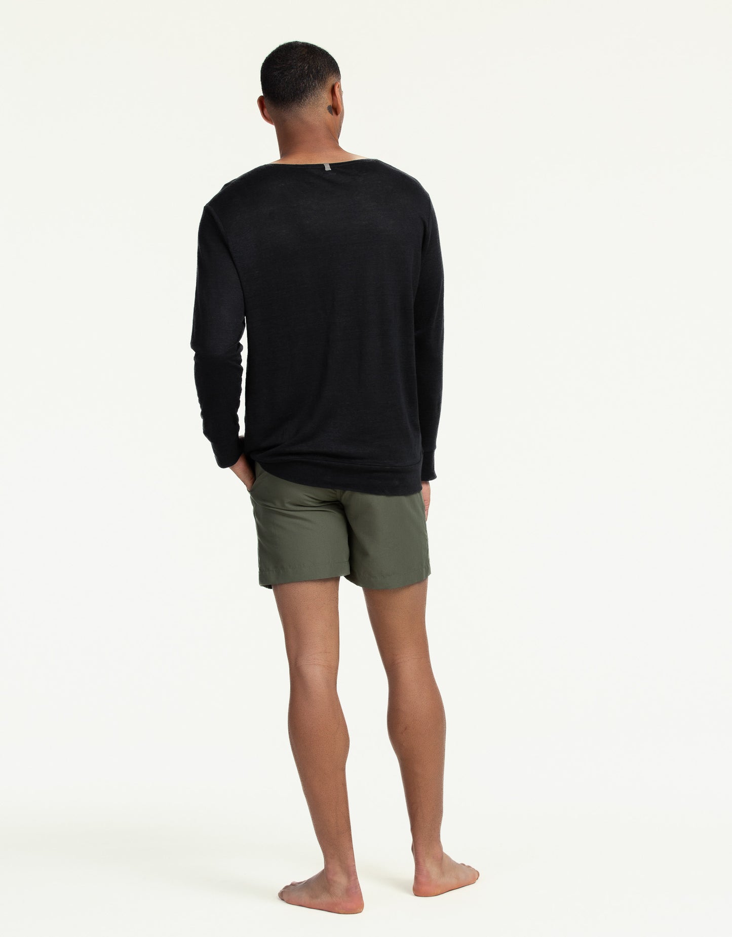 SWEATSHIRT PURE LINEN NEGRO