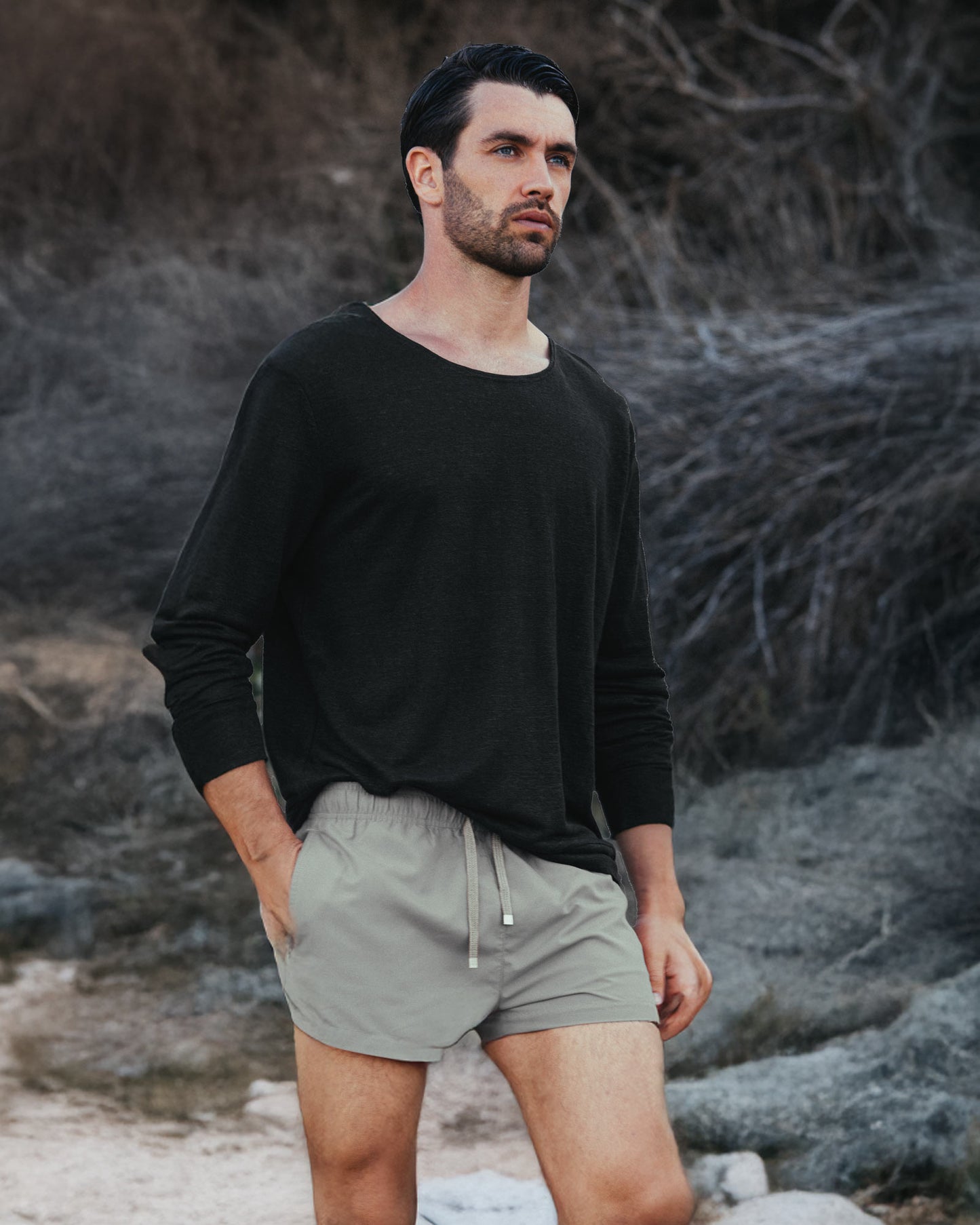 SWEATSHIRT LINEN NERO