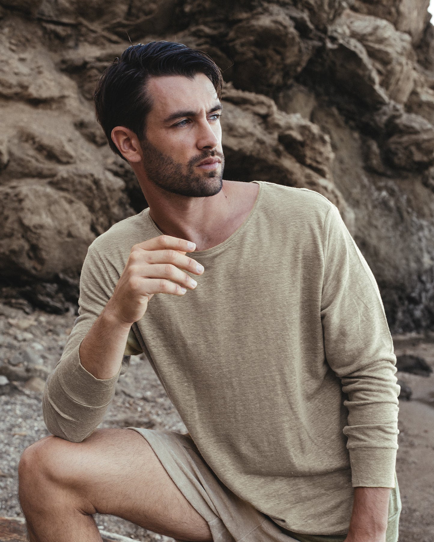 SWEATSHIRT LINEN SAND