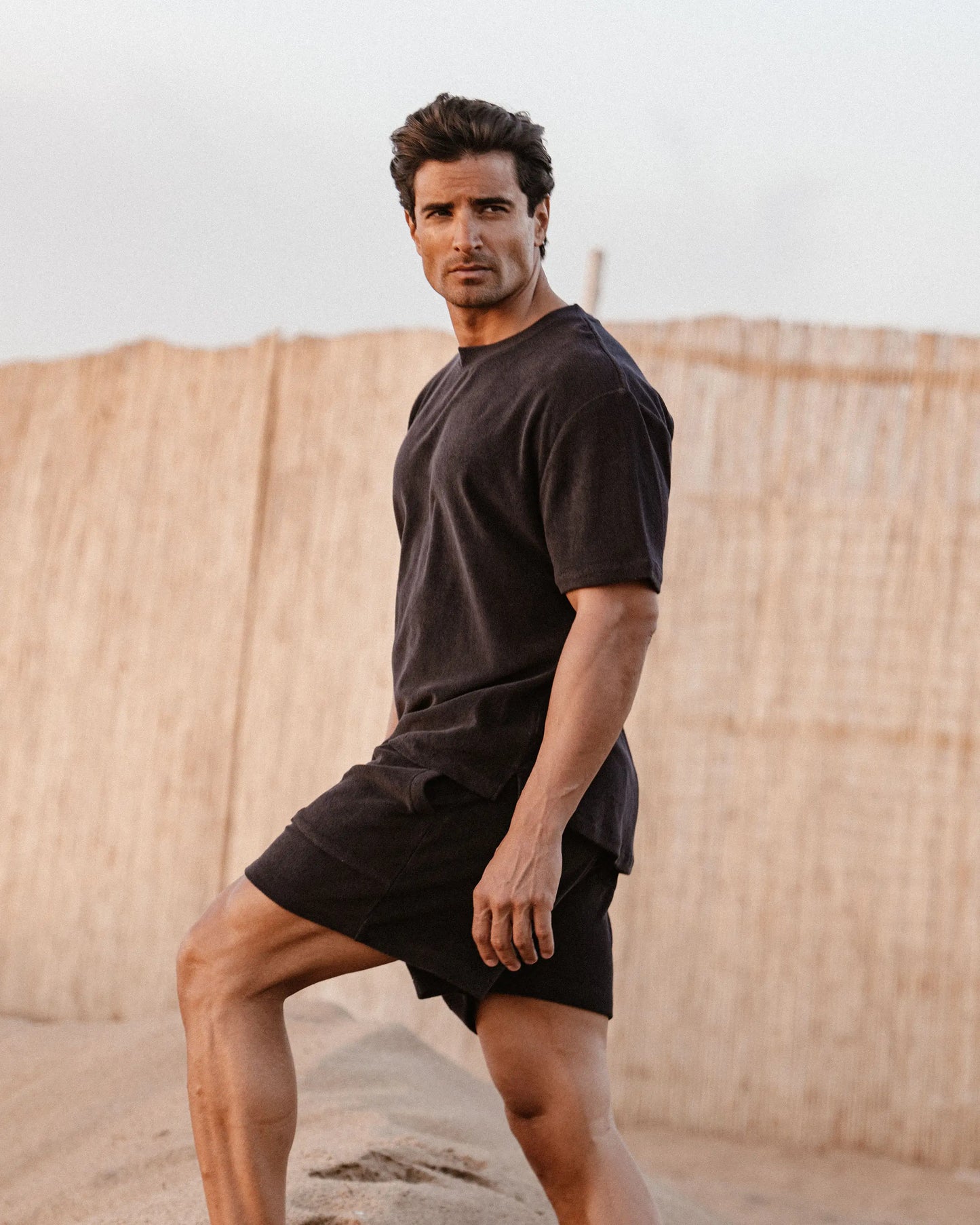 TERRY SHORTS NERO
