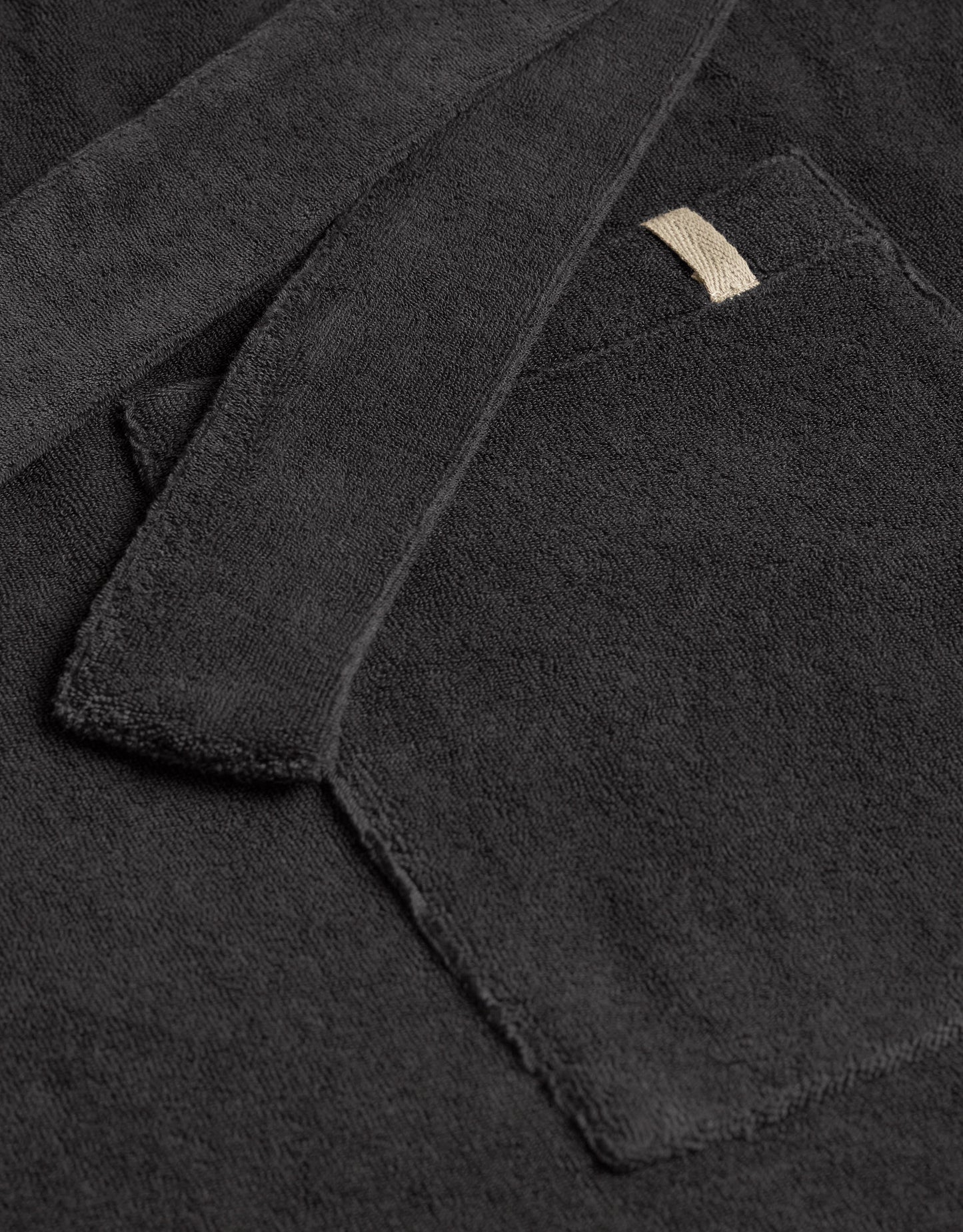 TERRY COVER-UP ROBE NERO