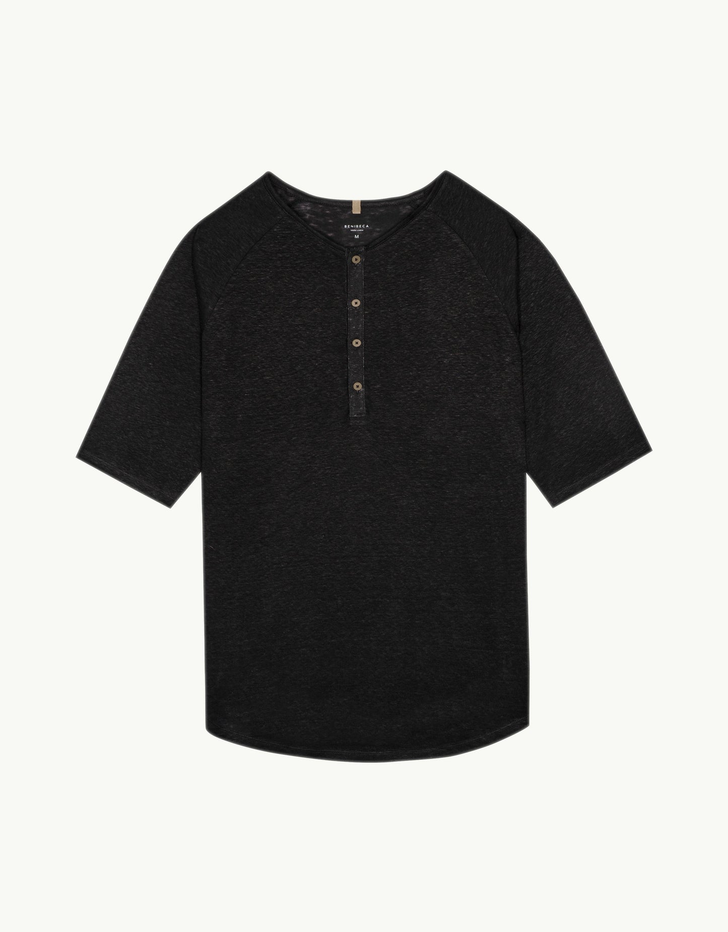 T-SHATI LINEN NERO