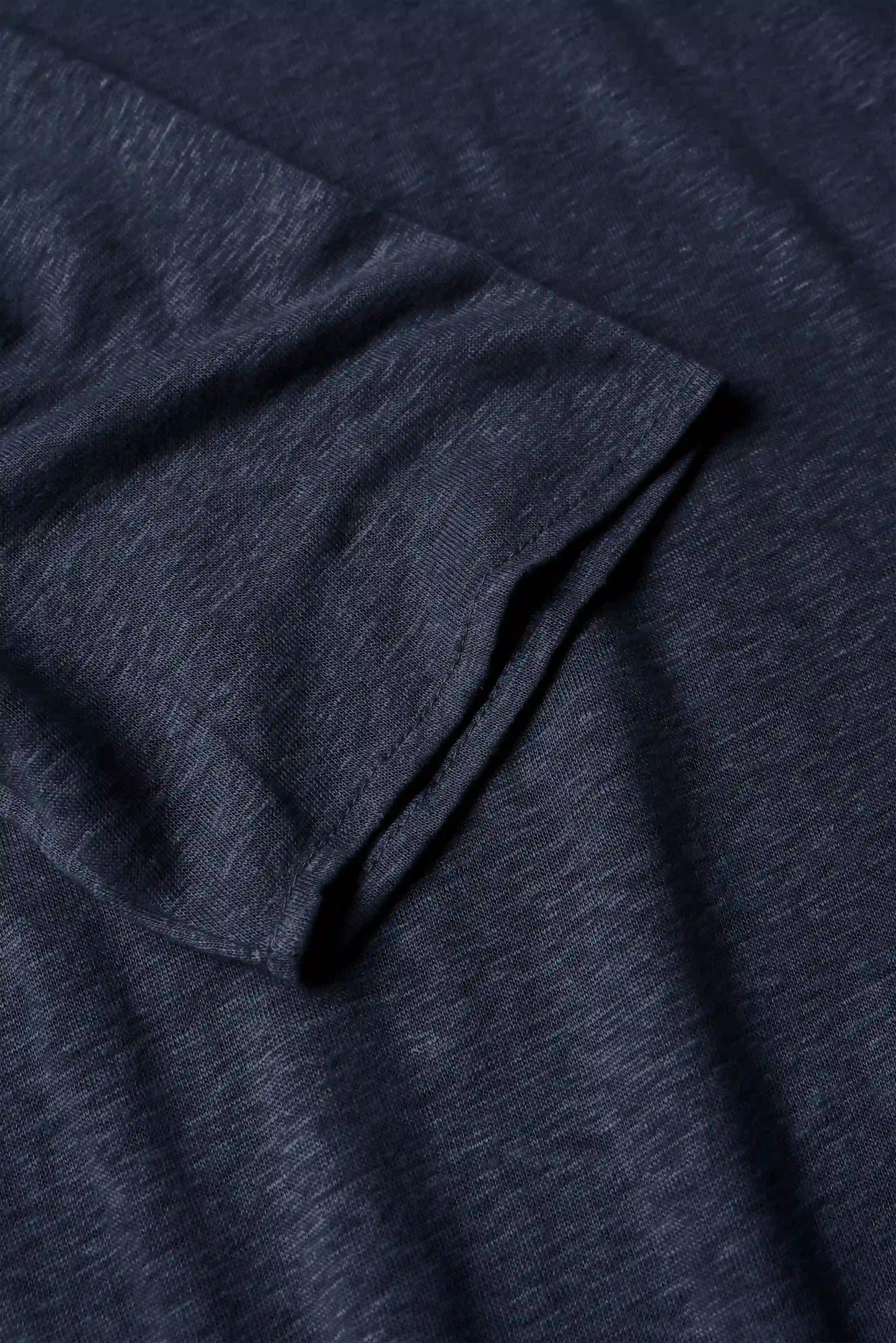 C-NECK LINEN INDIGO