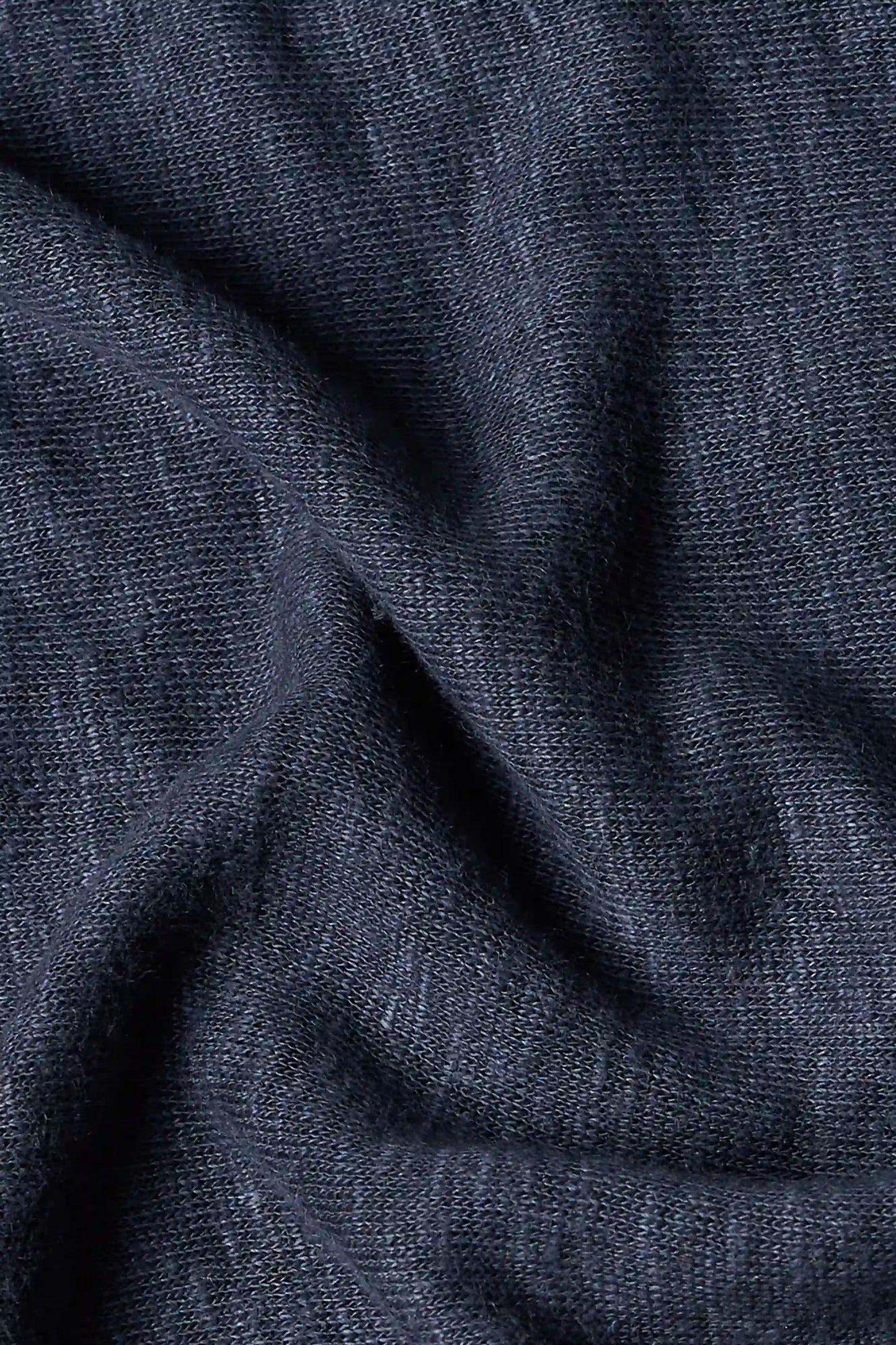 C-NECK LINEN INDIGO