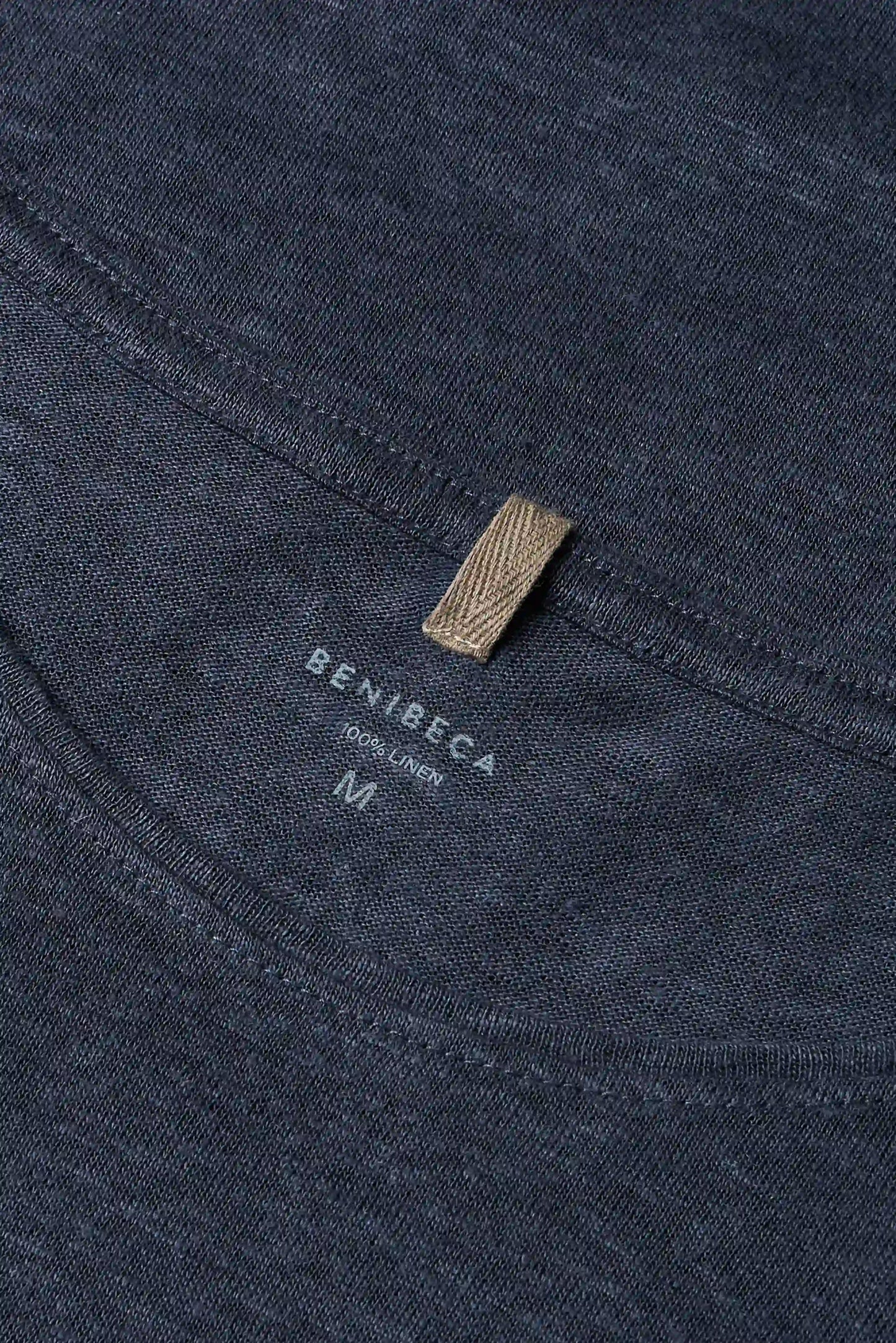 C-NECK LINEN INDIGO