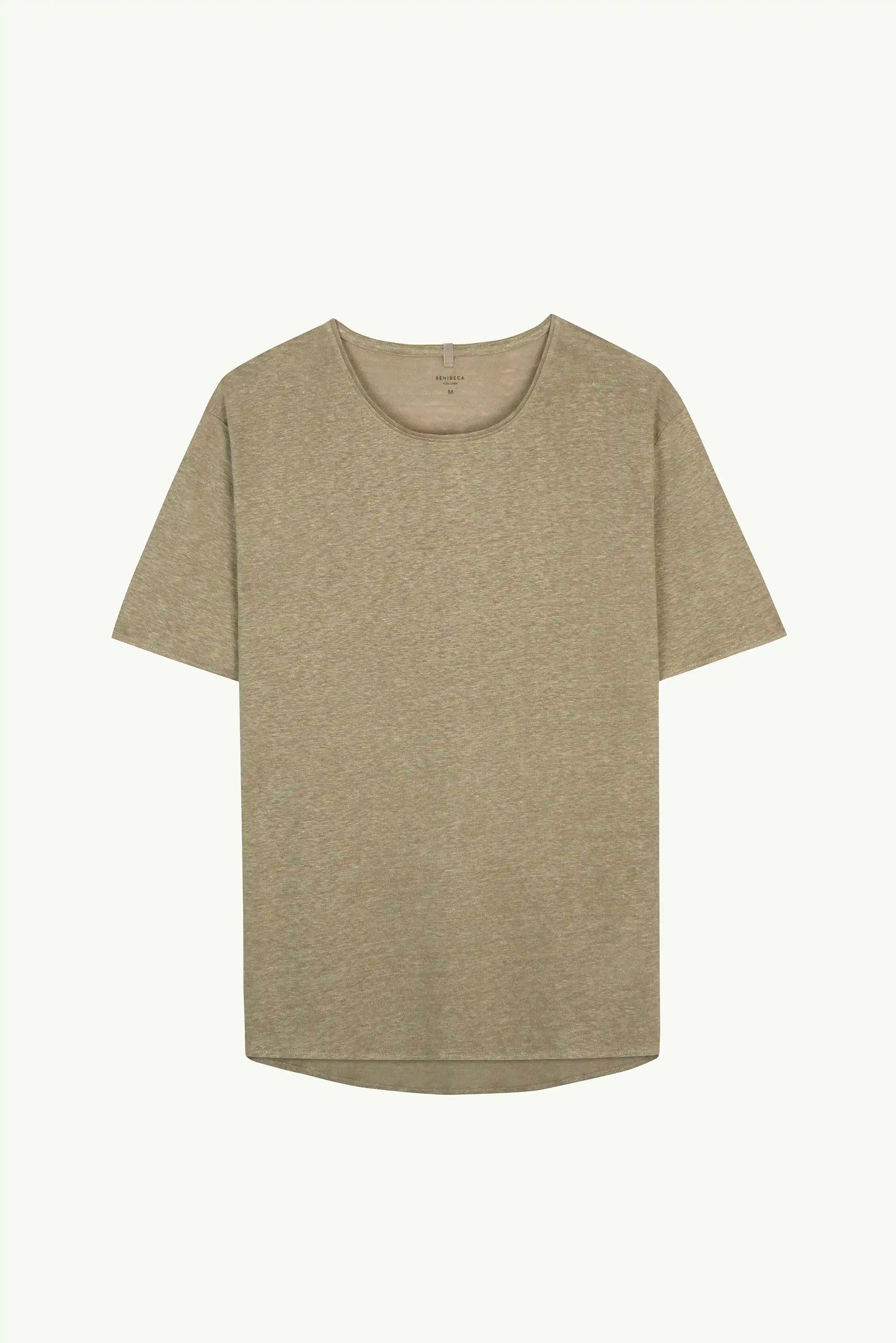 C-NECK LINEN OLIVE