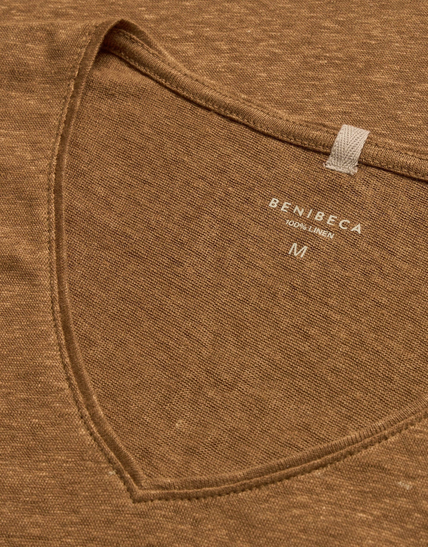 V-NECK LINEN ORO