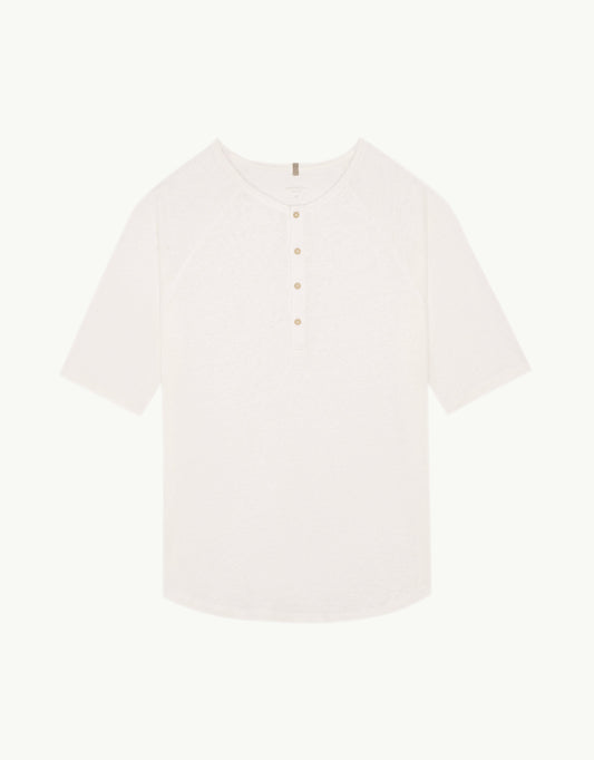 T-SHATI LINEN BLANC