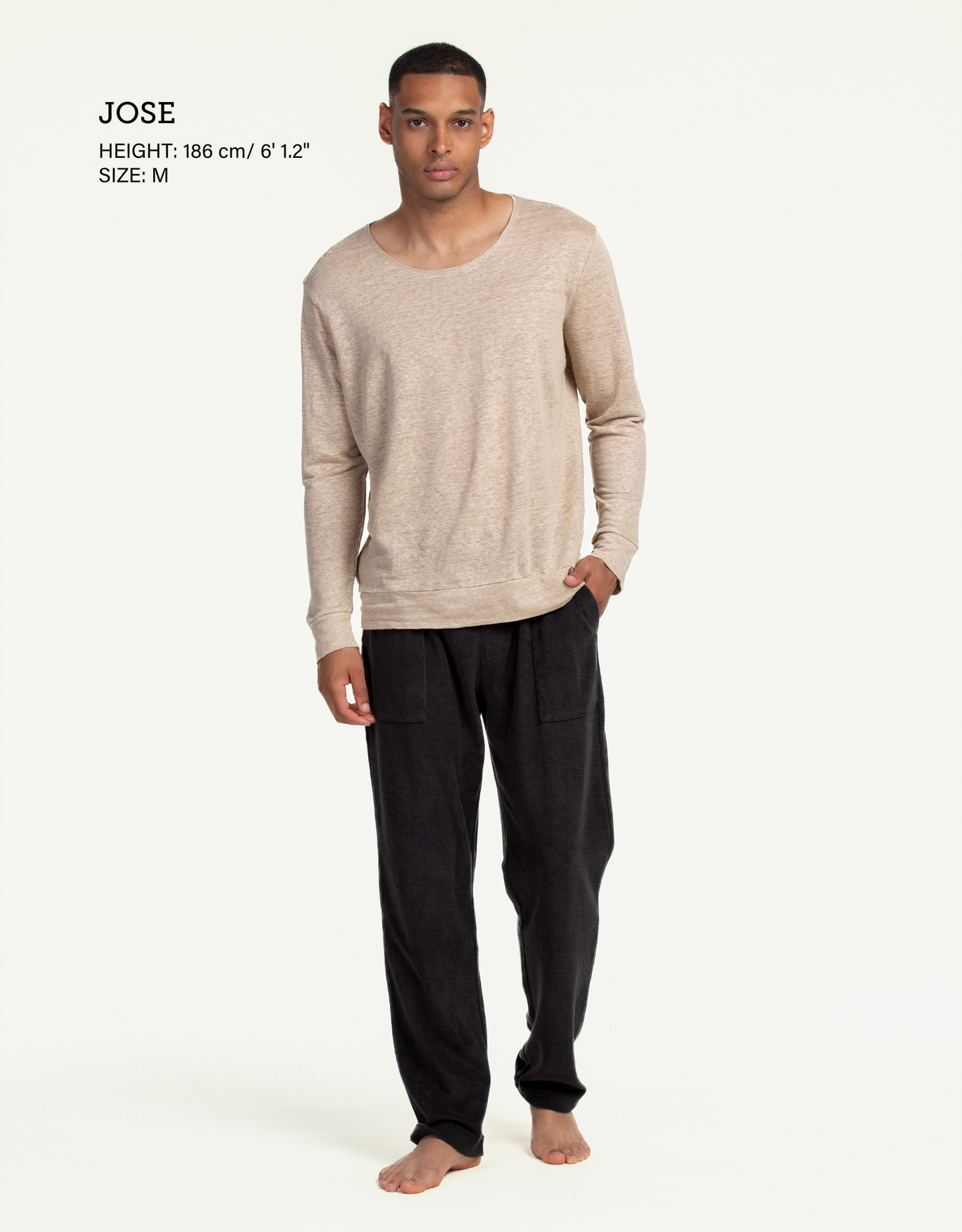 SWEATSHIRT PURE LINEN SAND