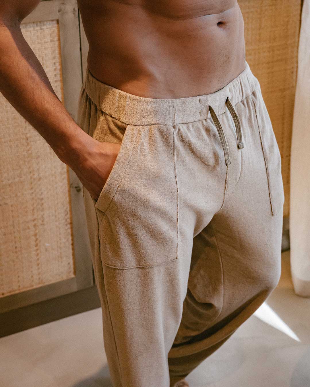 TERRY PANTS SAND