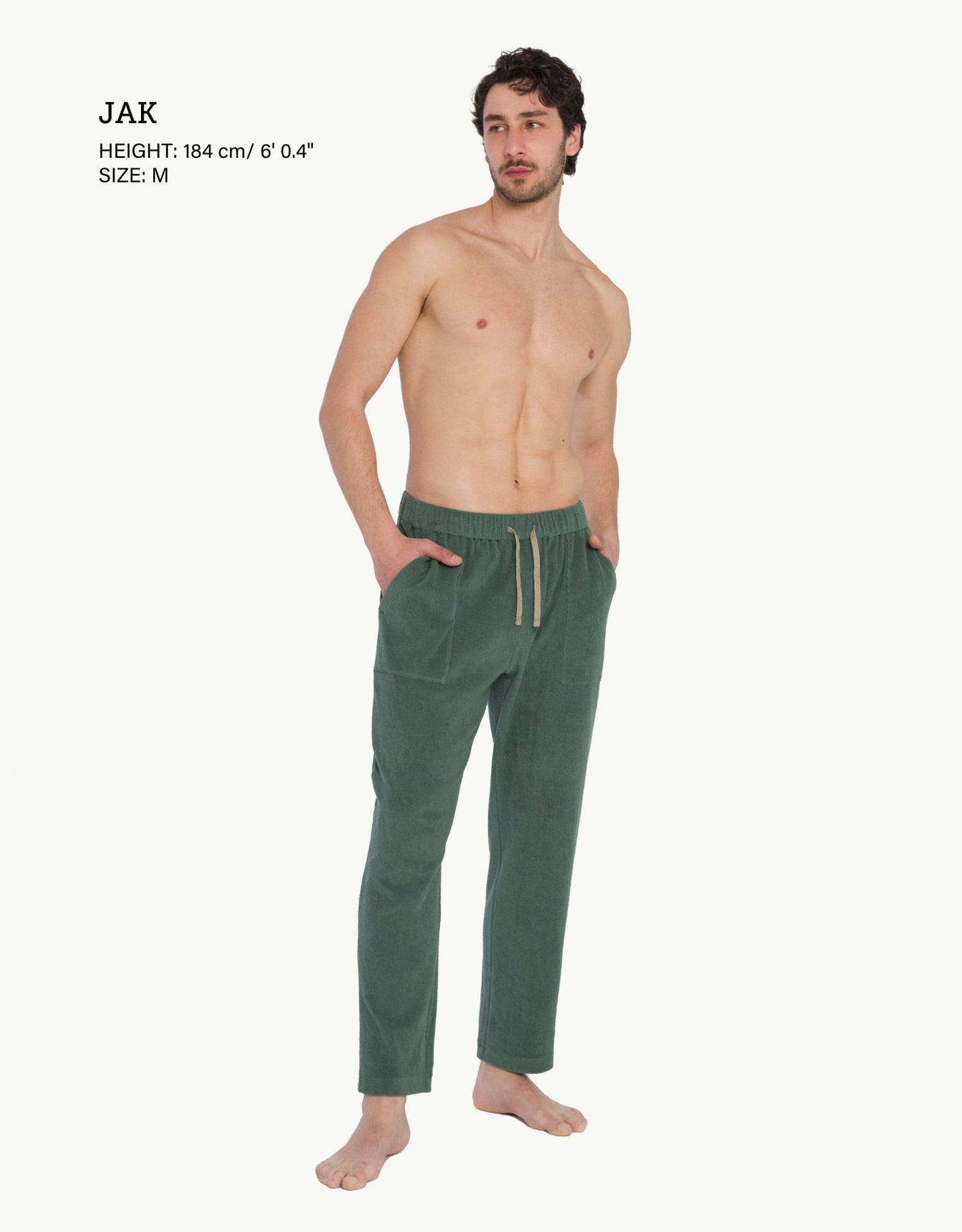 TERRY TOWEL PANTS JUNGLE